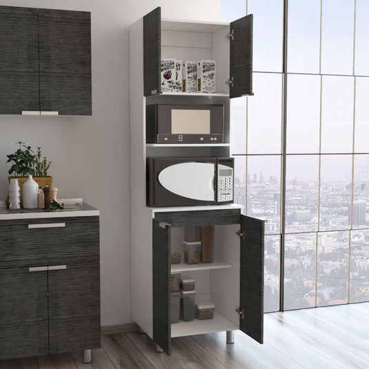 Mueble Microondas Fendi, Roble Gris