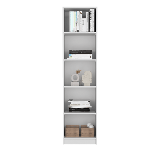 Biblioteca Home Eco Blanco Duqueza con 5 Entrepaños