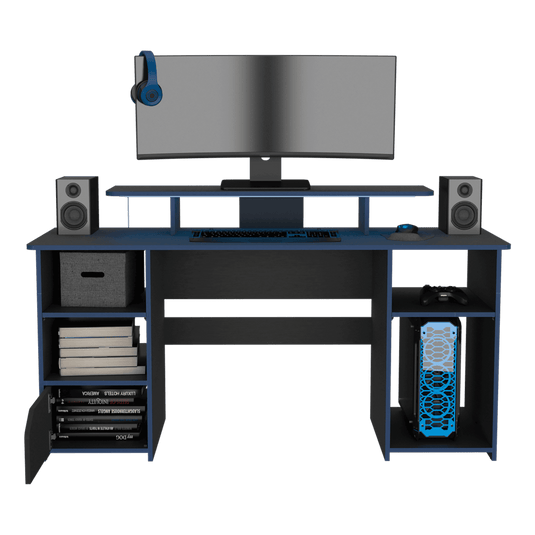 Combo Gamer, Incluye Escritorio bordo Azul y Silla Gamer