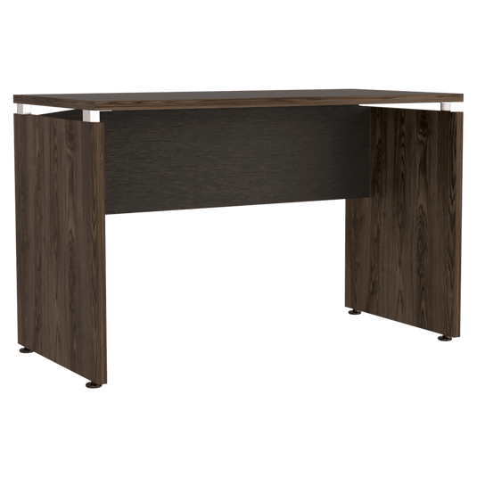 Escritorio Home Office M-120, Wengue y Coñac, con Amplia Superfice