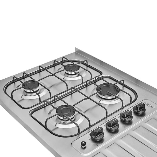 Mesón Haceb 1.50 metros pozuelo derecho gas propano con encendido eléctrico