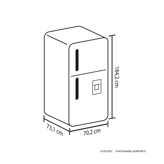 Nevera Haceb No Frost 448 Litros Panel Digital - Inox