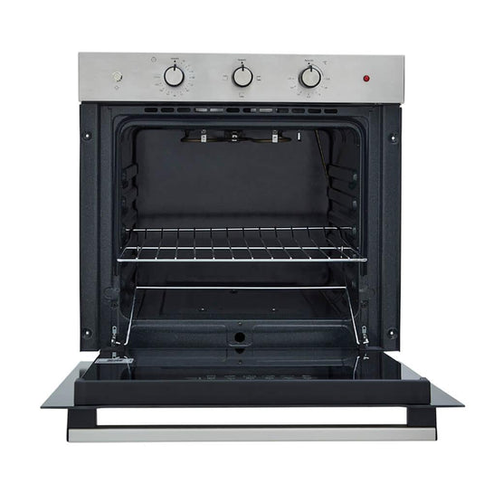 Horno eléctrico Tofu 60 cm Inox con vidrio negro 220V Haceb