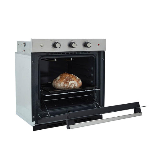 Horno eléctrico Tofu 60 cm Inox con vidrio negro 220V Haceb