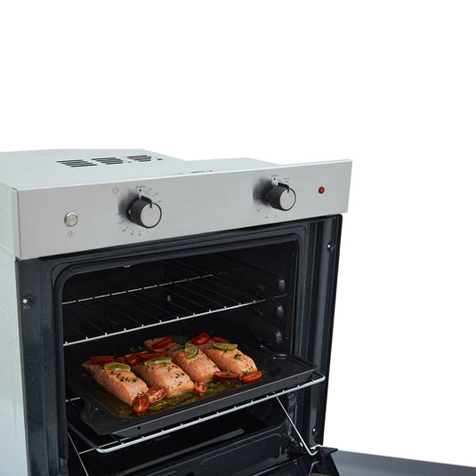 Horno mixto Tofu 60 cm inox con vidrio reflectivo gas natural 120V Haceb