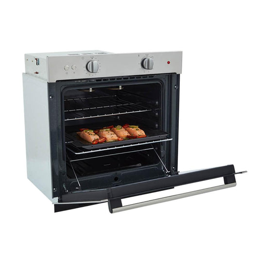 Horno mixto Tandoori 60 cm inox con vidrio reflectivo gas natural 120V Haceb