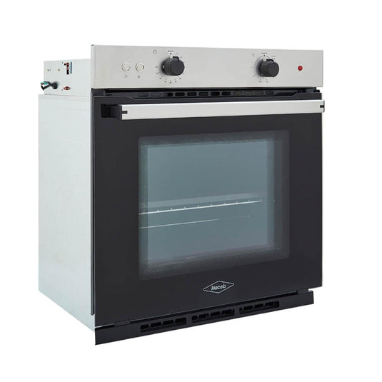 Horno mixto Tofu 60 cm Inox con vidrio negro gas natural 120V Haceb