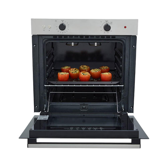 Horno mixto Tofu 60 cm Inox con vidrio negro gas natural 120V Haceb