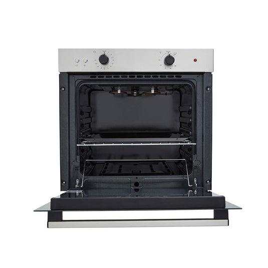 Horno mixto Tofu 60 cm Inox con vidrio negro gas natural 120V Haceb