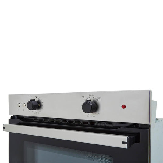 Horno mixto Tofu 60 cm Inox con vidrio negro gas natural 120V Haceb