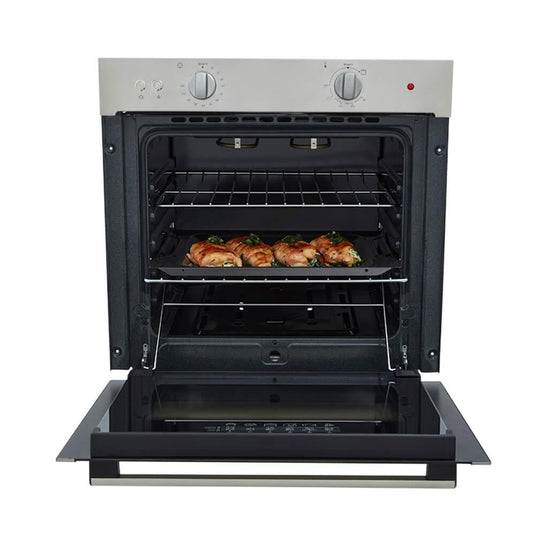 Horno mixto Tandoori 60 cm Inox con vidrio negro gas natural 120V Haceb