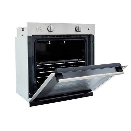 Horno mixto Tandoori 60 cm Inox con vidrio negro gas natural 120V Haceb