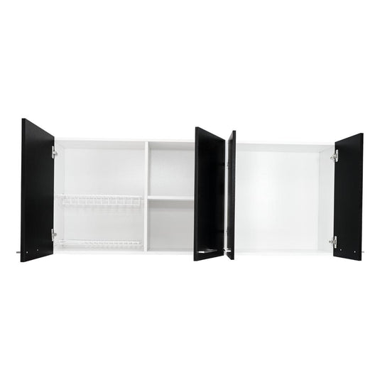 Gabinete Cocina, Blanco y Wengue