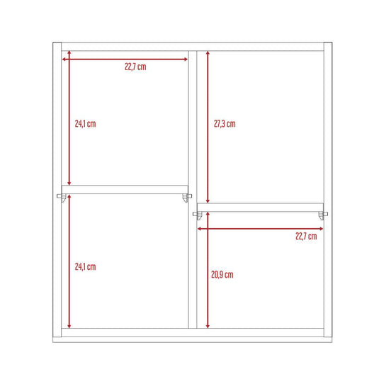 Gabinete de Baño Luma, Duna, con Puerta Espejo y Dos Entrepaños Para Ubicar Múltiples Objetos ZF