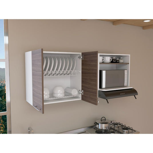 Gabinete Superior Gina, Blanco y Siena