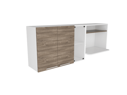 Gabinete Superior Gina, Blanco y Siena