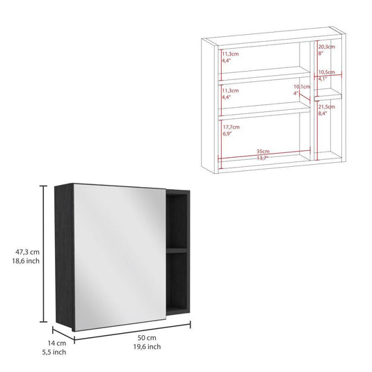 Gabinete De Baño, Oman, Wengue, con Amplio Espacio Para Guardar Objetos De Aseo ZF