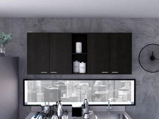 Gabinete Superior Portofino, Wengue, con cuatro puertas batientes ZF
