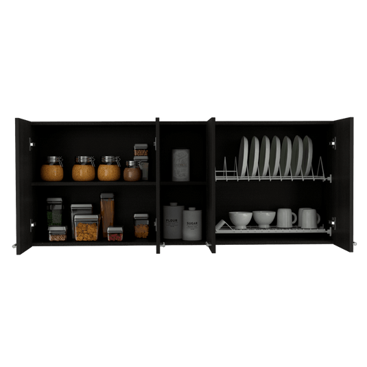 Gabinete Superior Portofino, Wengue, con cuatro puertas batientes ZF