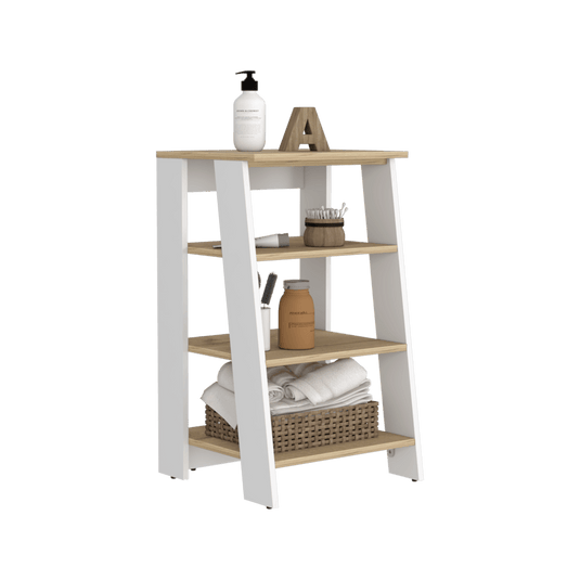 Gabinete de Baño Aqua Pequeño, Beige y Blanco Vainilla, Con Variedad De Entrepaños X2