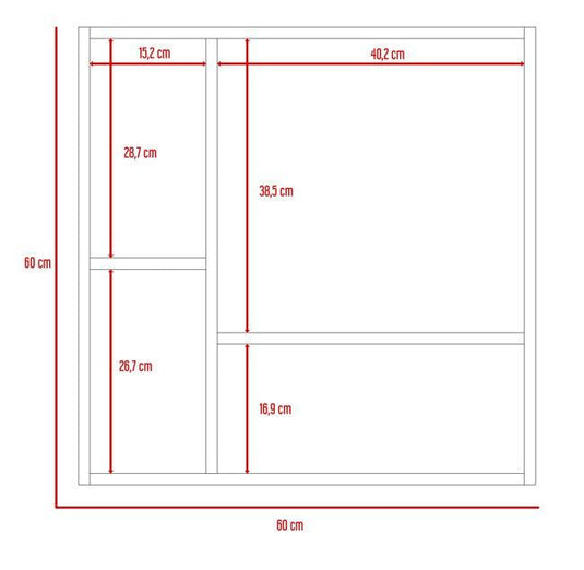 Gabinete de Baño Sines, Duna, con Puerta Espejo y Dos Entrepaños