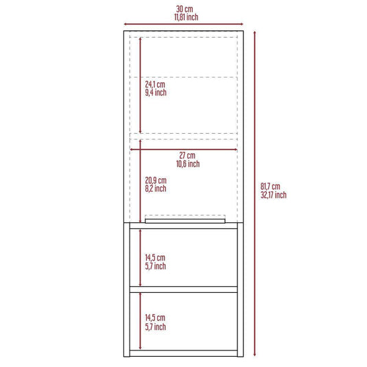 Gabinete de Baño, Real, Humo, Ideal Para Espacios Reducidos ZF X2