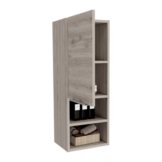 Gabinete de Baño Mila, Gris, Ceniza, Ideal Para Espacios Reducidos ZF