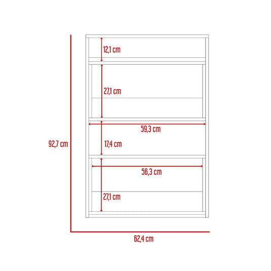 Gabinete de Baño Sensei, Miel y Blanco Marquez, con superficies para ubicar objetos