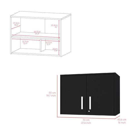 Gabinete Multiusos Sandalo, Wengue, con cerradura y llave para puerta