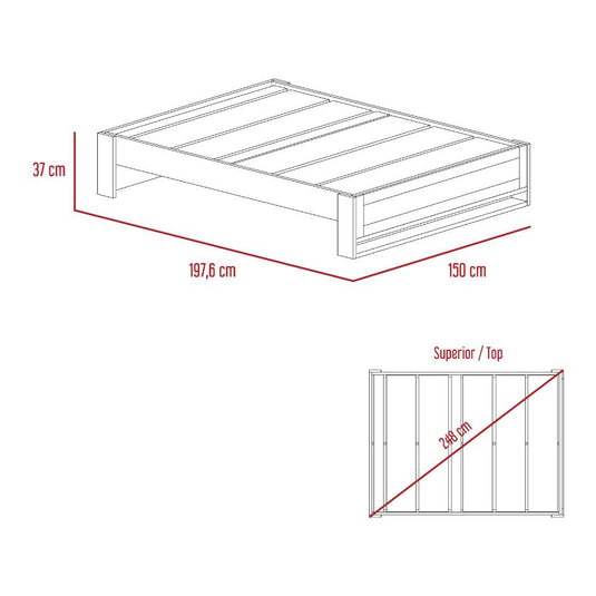 Combo para Habitación Vieno, incluye Cama y Closet