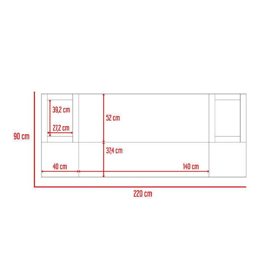 Combo para Habitación Natura, incluye Cama, Cabecero, Baul, Closet y Mesas de Noche