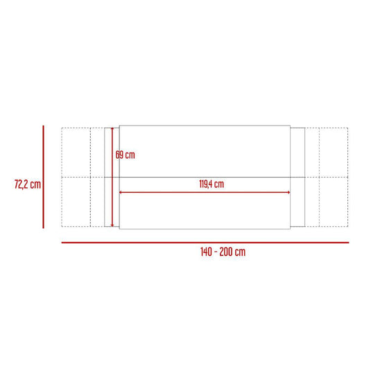 Combo Para Habitación Kariv, Incluye Cabecero - Mesa de Noche y Armario