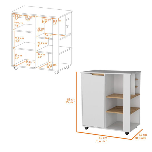 Combo Para Cocina Vanet, Incluye Gabinete Superior y Modulo Microondas