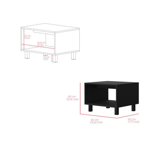 Combo para Sala Pity, Wengue, Incluye Rack para TV 65" y Mesa de Centro ZF