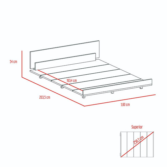 Cama 160 Kaia, Rovere