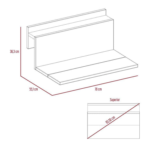 Escritorio Para Pc Terraza Office Caramel