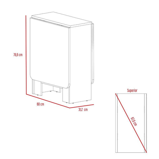 Mesa Plegable Gateleg Wengue Y Macadamia ZF