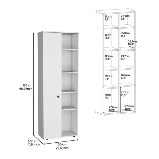 Alacena Multiusos Horbiz, Blanco, con espacio para guardar insumos ZF