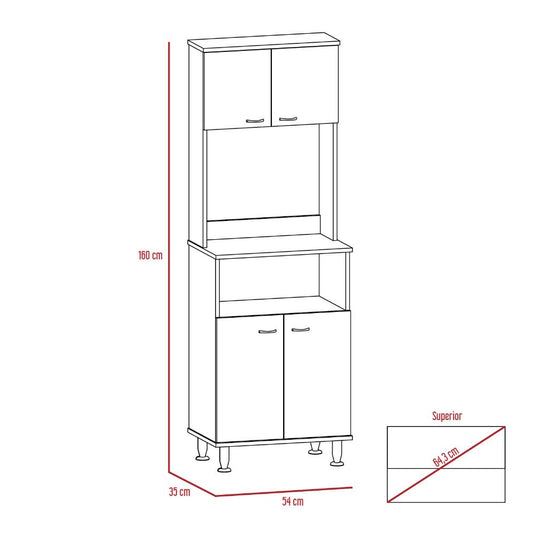 Mueble Alacena Fenixx, Blanco