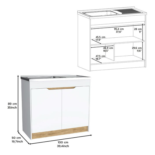 Gabinete Inferior De Cocina Soler Blanco