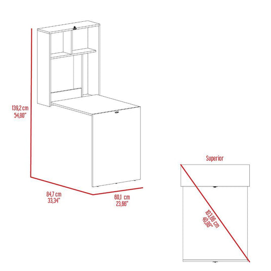 Escritorio Plegable Klapar Blanco