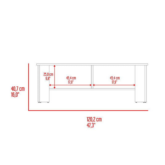 Mesa Para Tv Navi, Blanco Marquez, Para Televisor Hasta 65 Pulgadas