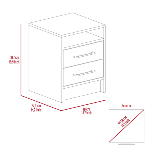 Combo Para Habitación Oficce Eter, Incluye Escritorio Y Mesa De Noche