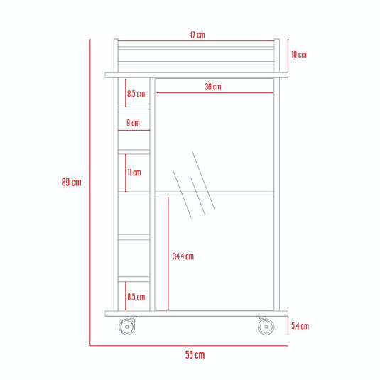 Mueble Bar Dukat, Rovere