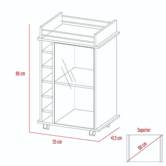 Mueble Bar Dukat, Rovere