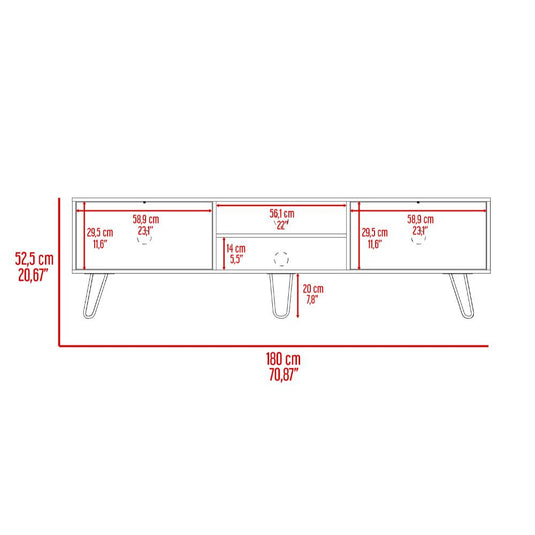 Rack para TV, 80 Pulgadas, Coñac