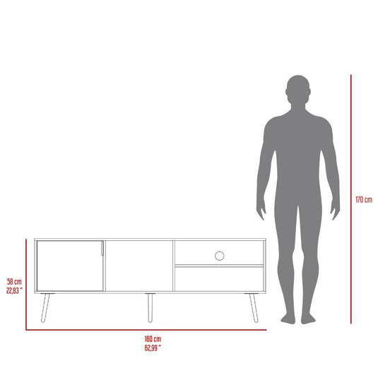 Combo para Sala Rostok, Incluye Rack para TV y 2 Repisas