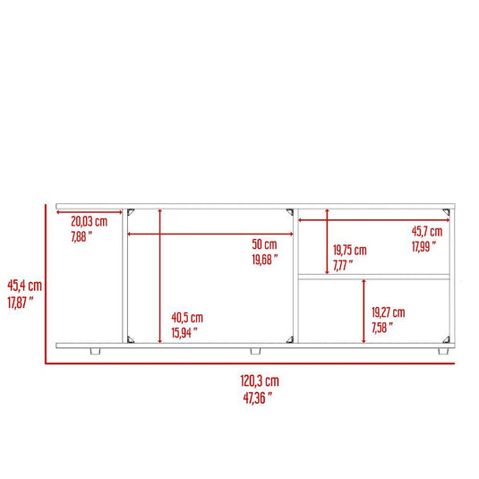 Mesa para TV Wood, Freno, Para Televisor Hasta 50 Pulgadas