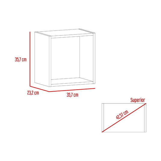 Combo para Habitación Jules, Incluye Armario - Rack para TV y 2 Repisas