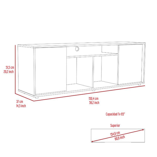 Rack Para Tv Prana, Wengue ZF